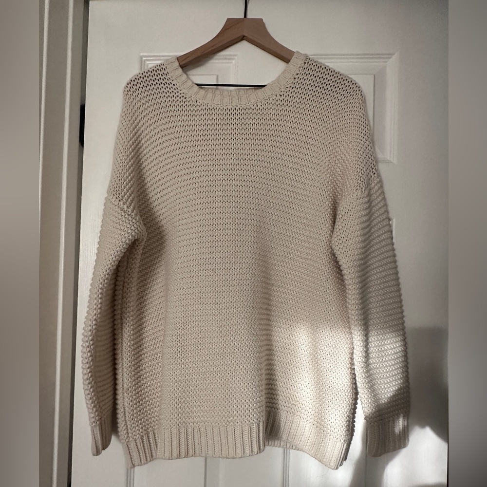 Oversized Forever 21 Cream White Sweater